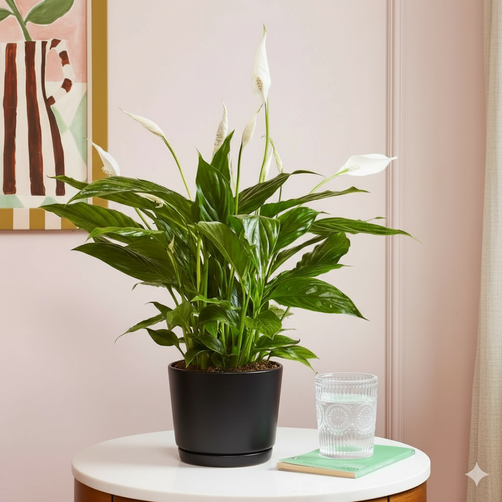 Peace Lily or Spathiphyllum or "زنبق السلام" - Image 2