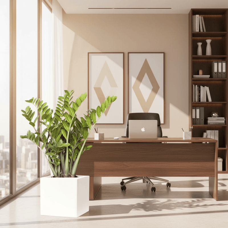 Zamioculcas Zamiifolia, Zanzibar Gem or ZZ Plant in Grp Square Pot 30x30 - Image 5