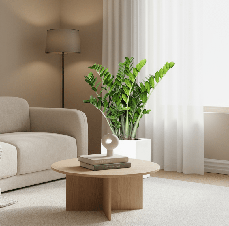 Zamioculcas Zamiifolia, Zanzibar Gem or ZZ Plant in Grp Square Pot 30x30 - Image 4