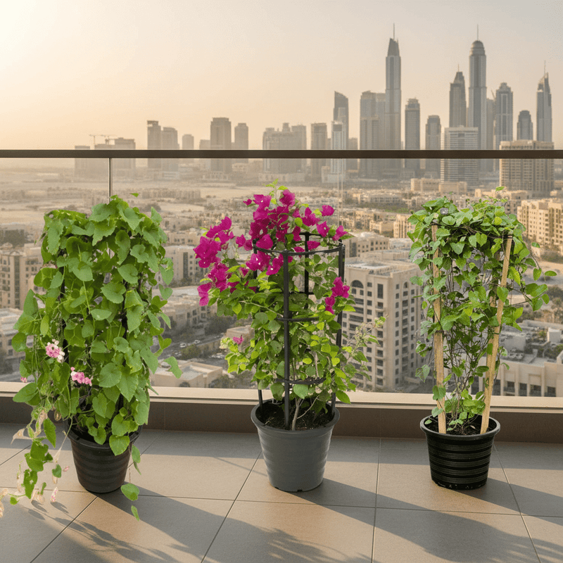 3x Summer Climbers Set 1x Bougainvillea Plant 1x Sky Blue Cluster Vine 1x Coral Vine Plant