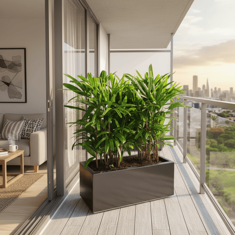 Lady Palm in Fiber Glass Pot 90-30-30 - Elegant and Easy to Care for - Image 3